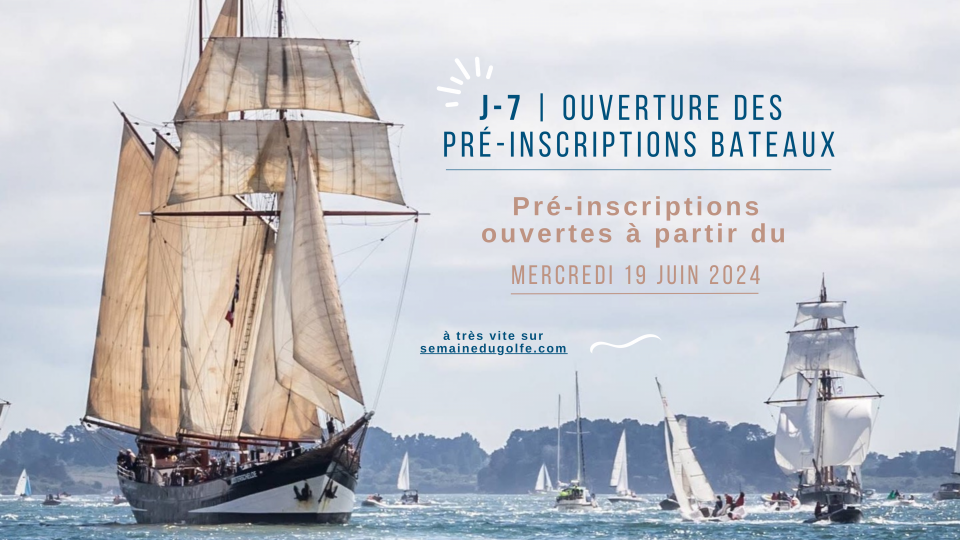 J-7 | Ouverture des pré-inscriptions, le mercredi 19 juin 2024 !